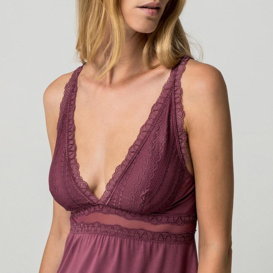 Manor Woman Chemise de nuit avec détails en dentelle  