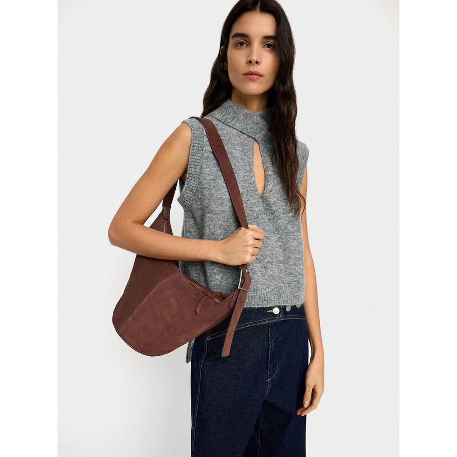 Parfois Borsa a Tracolla in Camoscio  