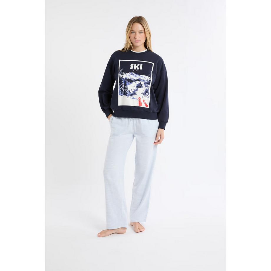 Etam Sweatshirt Ski Club Print  
