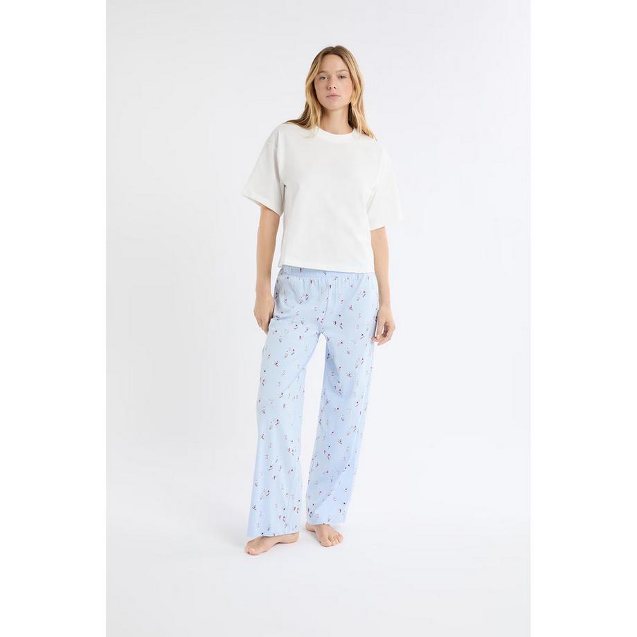 Etam Ski Club Print Oversized Kurzarm T-Shirt  