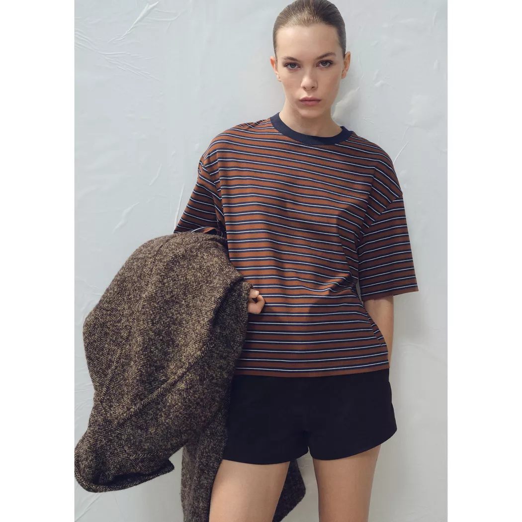 Mango - T-Shirt, für Damen, Multicolor, Größe M