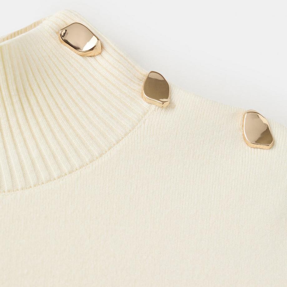 MANGO Pablo Pull-over à Boutons Décoratifs  