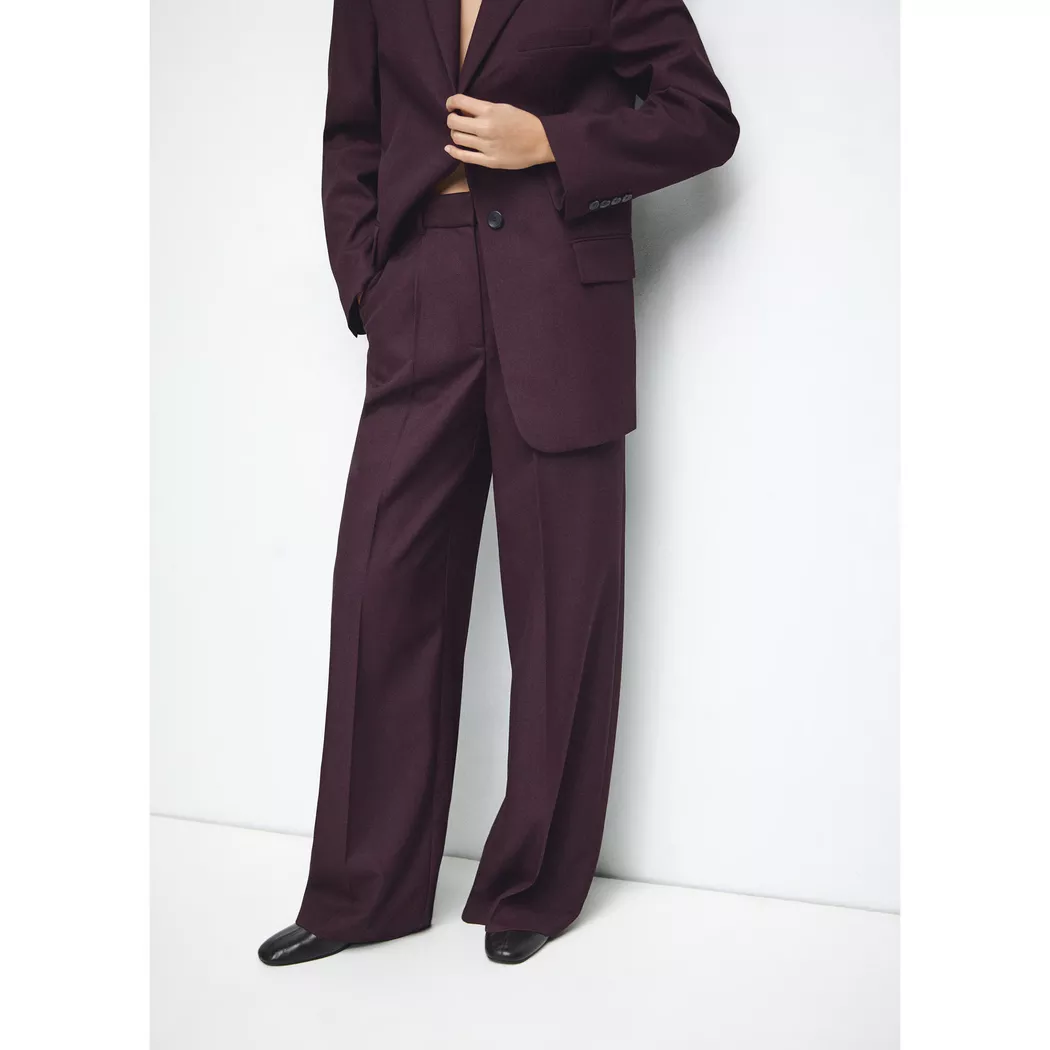 Mango - Hose, für Damen, Bordeaux, Größe 40