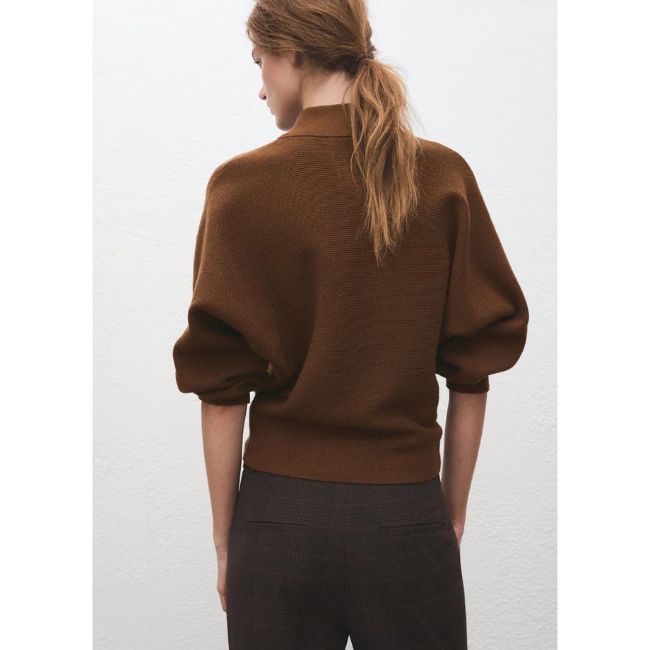 MANGO Uptown Half Zip Col Montant Pullover  