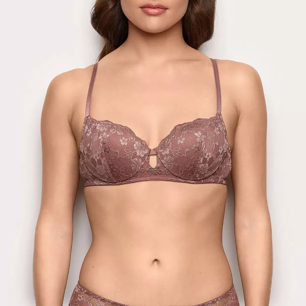 Yamamay - Bügel-BH, wattiert, für Damen, Dunkelviolett, Größe 85B