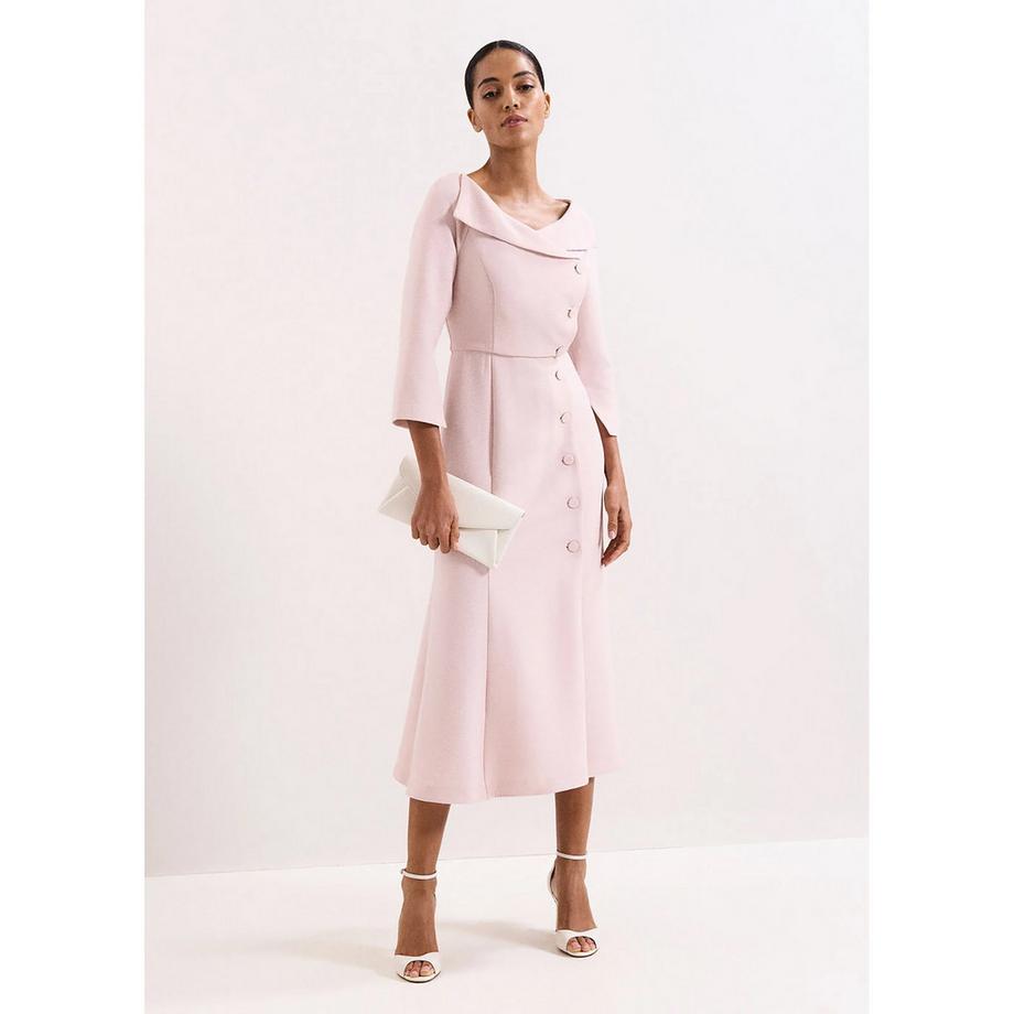 Phase Eight Robe Midi avec Détails Boutons  