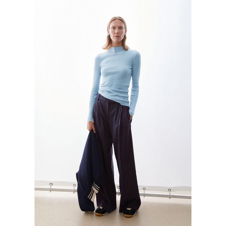 ARMEDANGELS ALAANIA Geripptes Langarm Top  