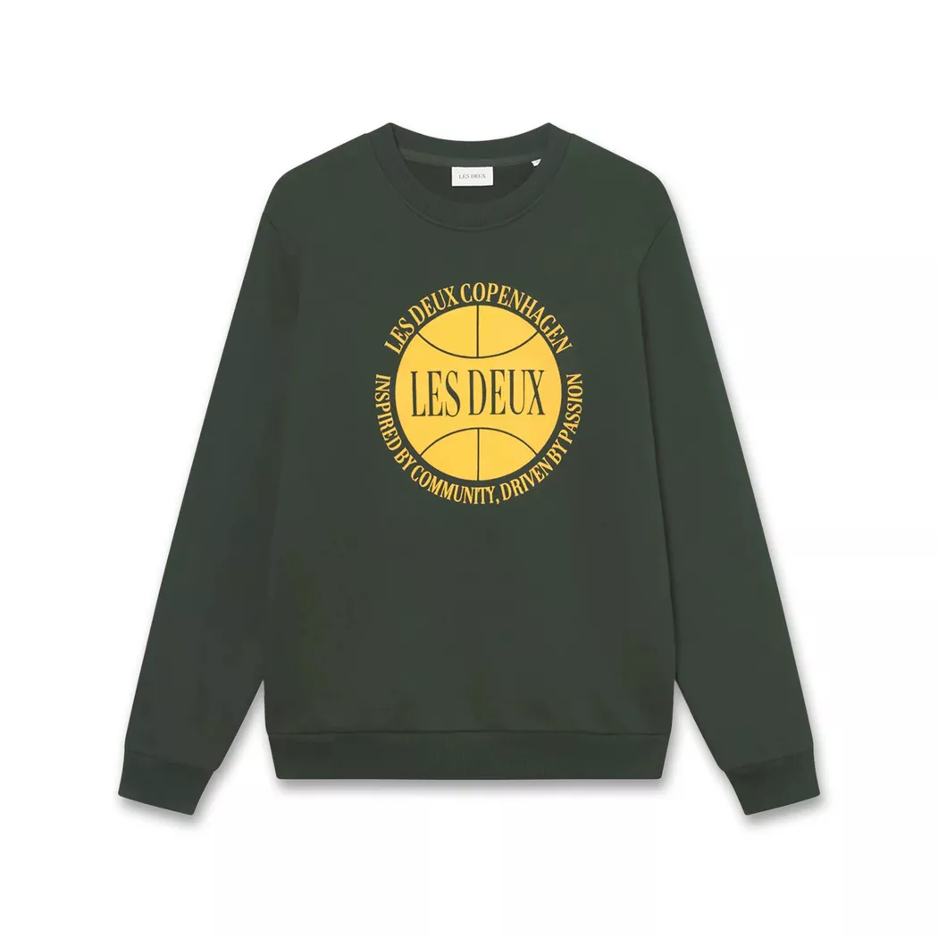 LES DEUX - Sweatshirt, für Herren, Dunkelgrün, Größe M