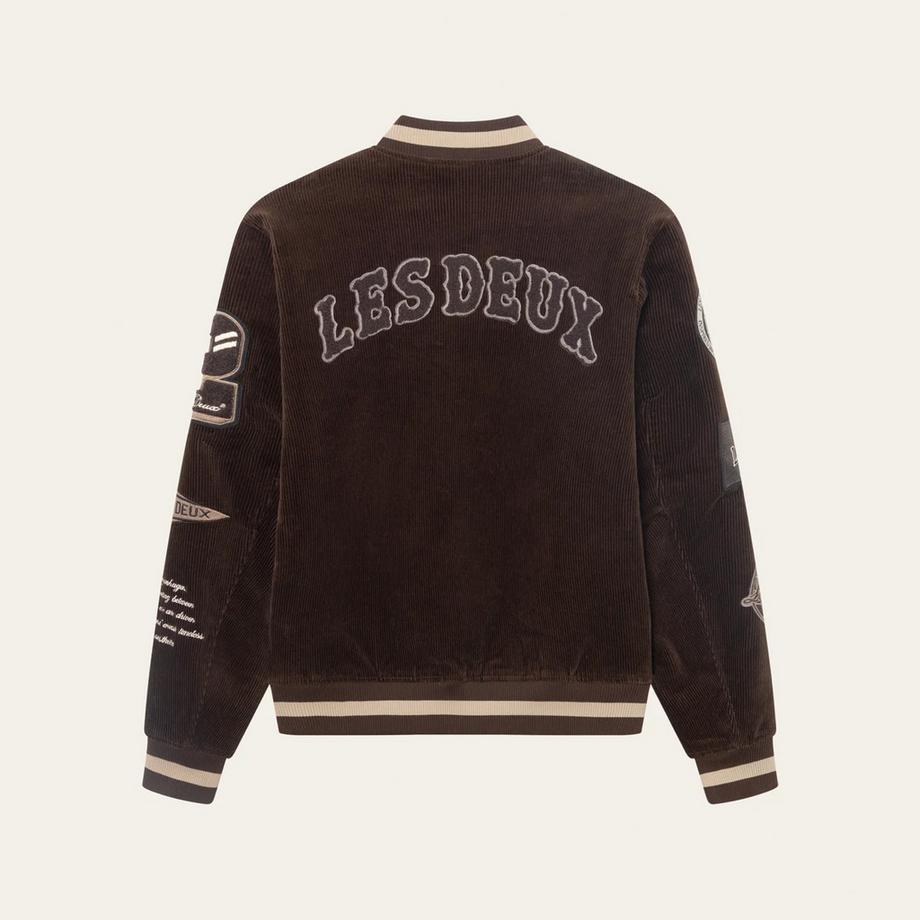 LES DEUX Corduroy Varsity Jacke  