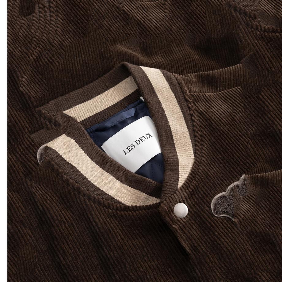 LES DEUX Corduroy Varsity Jacke  