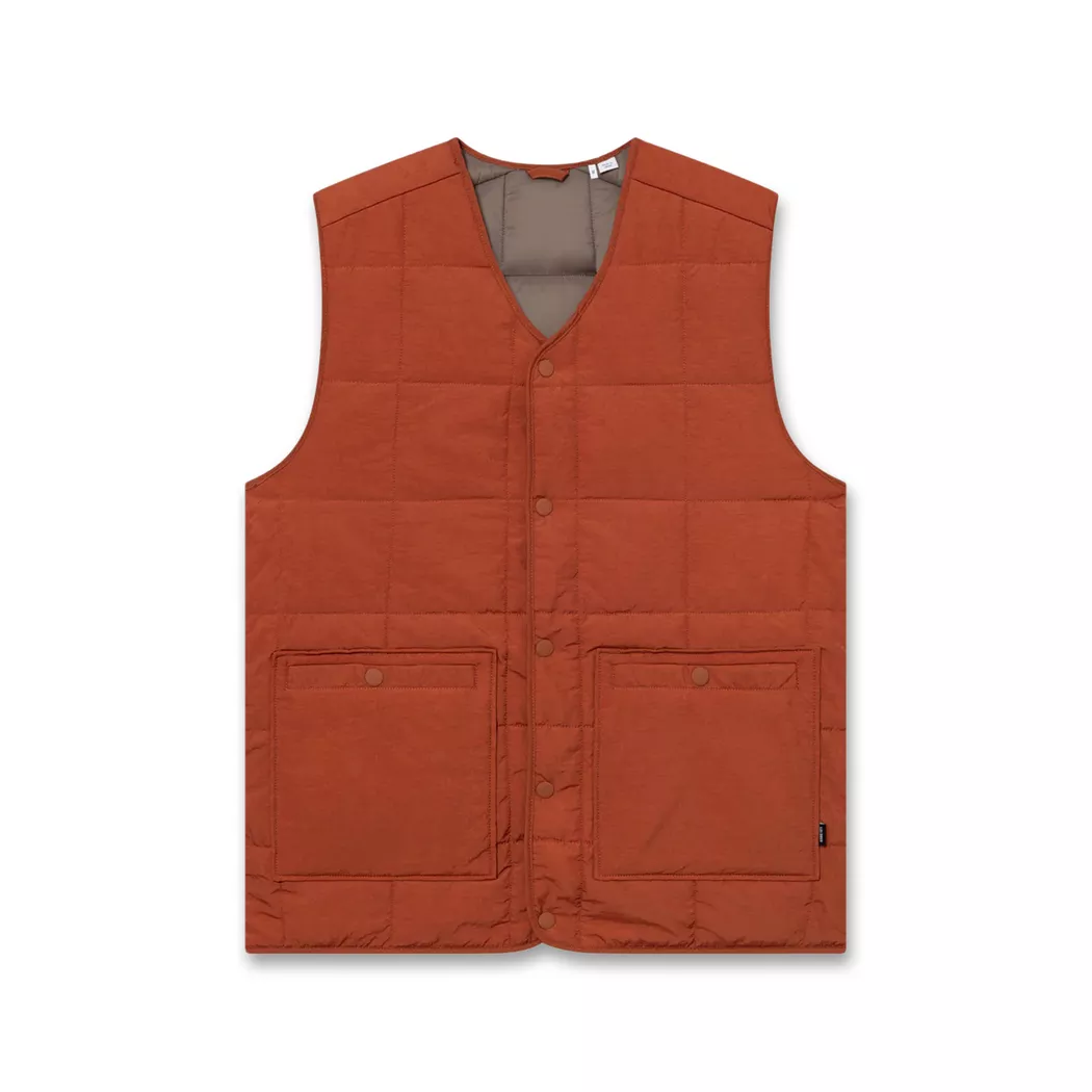 LES DEUX - Gilet, für Herren, Orange, Größe L
