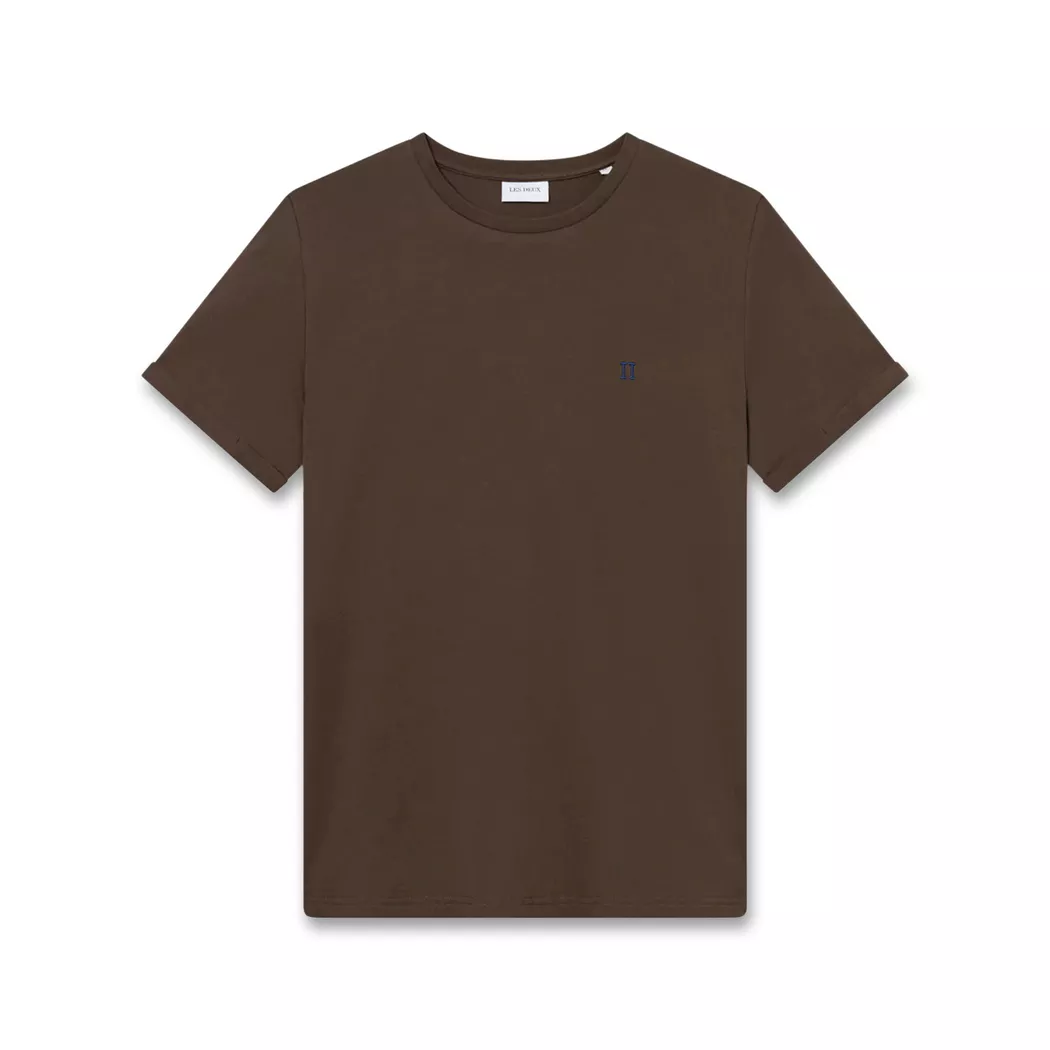 LES DEUX - T-Shirt, für Herren, Dunkelbraun, Größe XL
