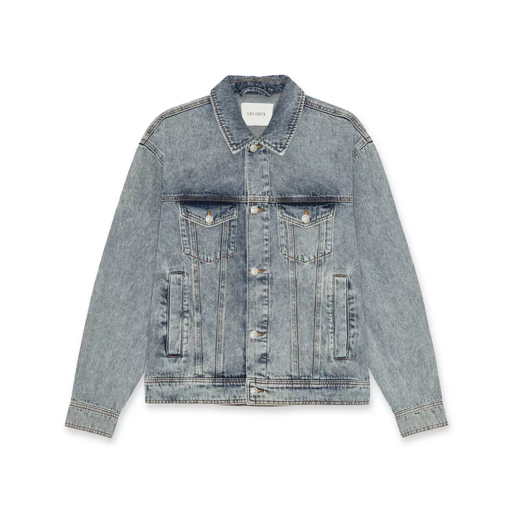 LES DEUX - Jacke, für Herren, Blau Denim, Größe M