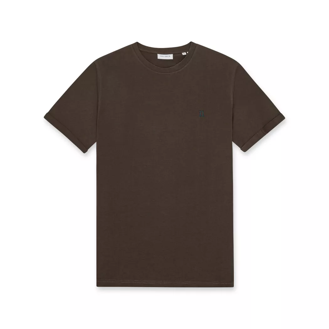 LES DEUX - T-Shirt, für Herren, Dunkelbraun, Größe L