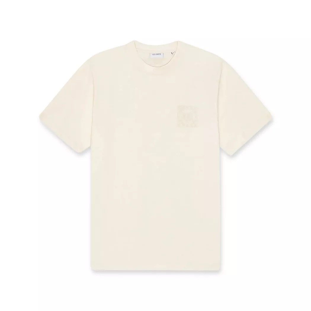Les Deux - T-shirt - Taille L Beige homme