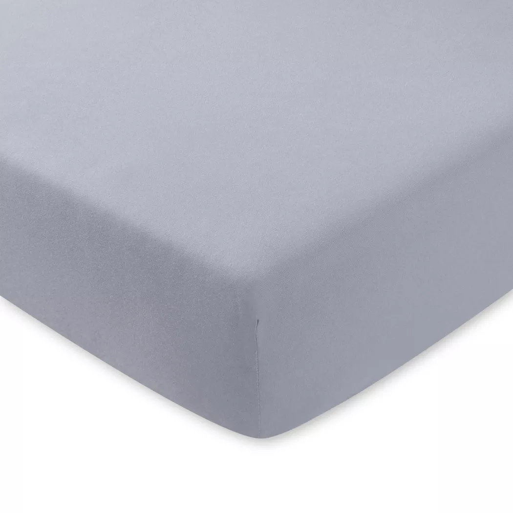 Manor - Fixleintuch, Jersey Deluxe Fixleintuch, 180-200 x 200 x 22 cm, Mediumgrau