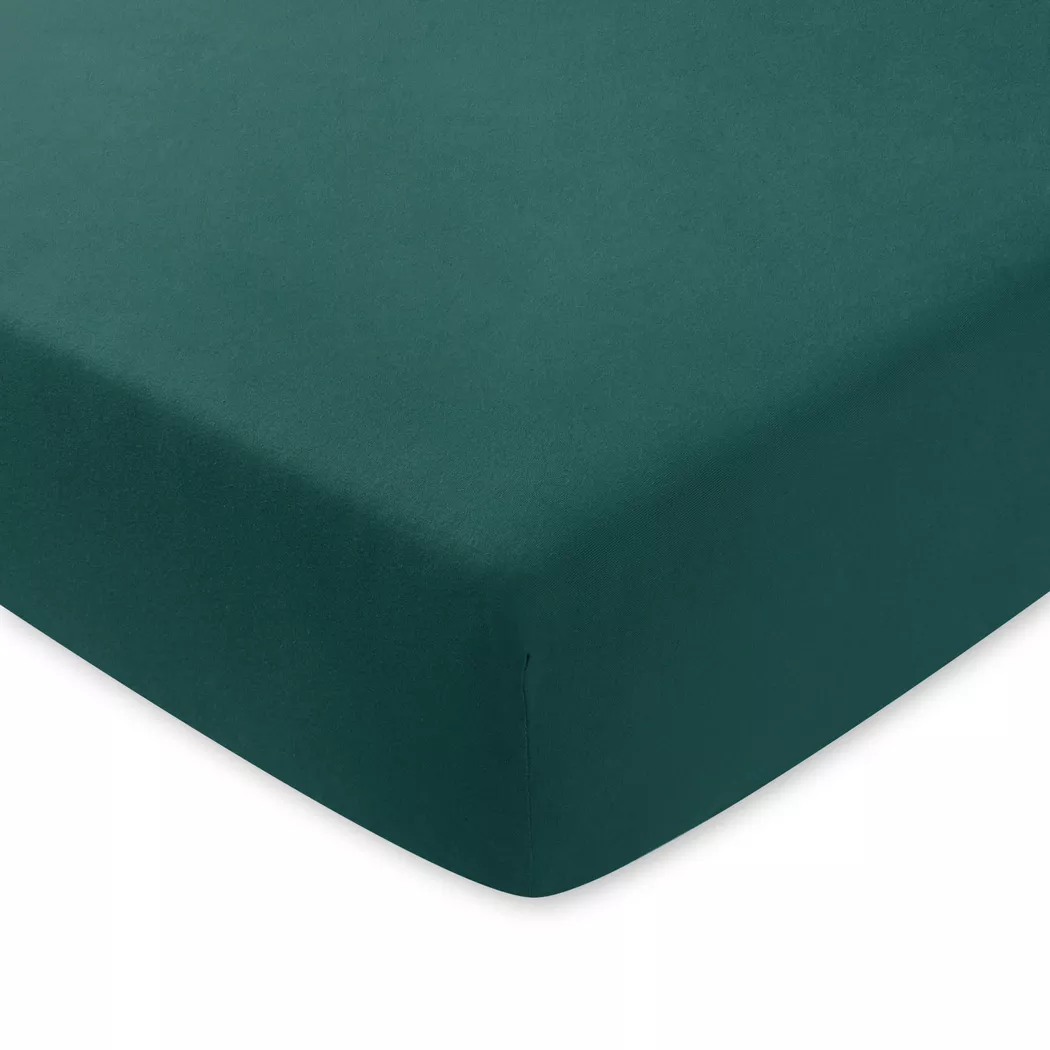 Manor - Fixleintuch, Jersey Deluxe Fixleintuch, 180-200 x 200 x 22 cm, Dunkelzyan