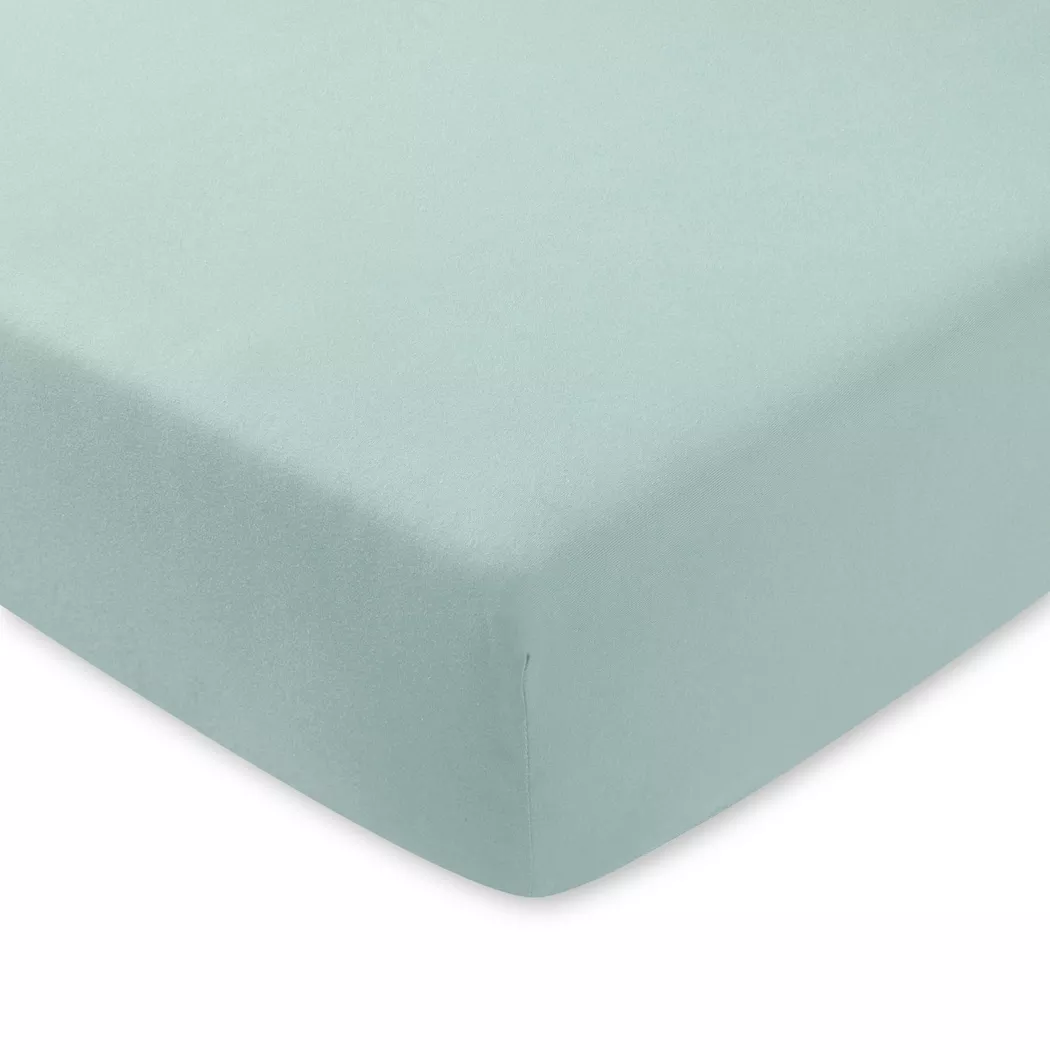 Manor - Fixleintuch, Jersey Deluxe Fixleintuch, 180-200 x 200 x 22 cm, Salbei