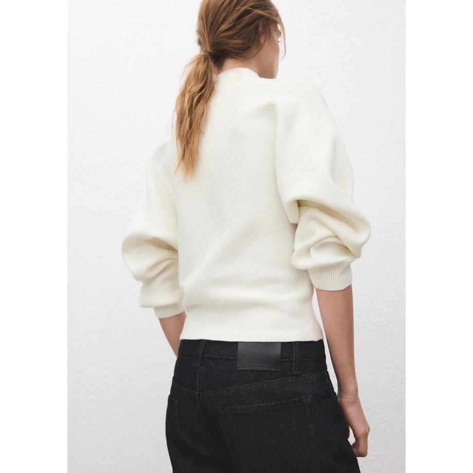 MANGO Uptown Half Zip Col Montant Pullover  