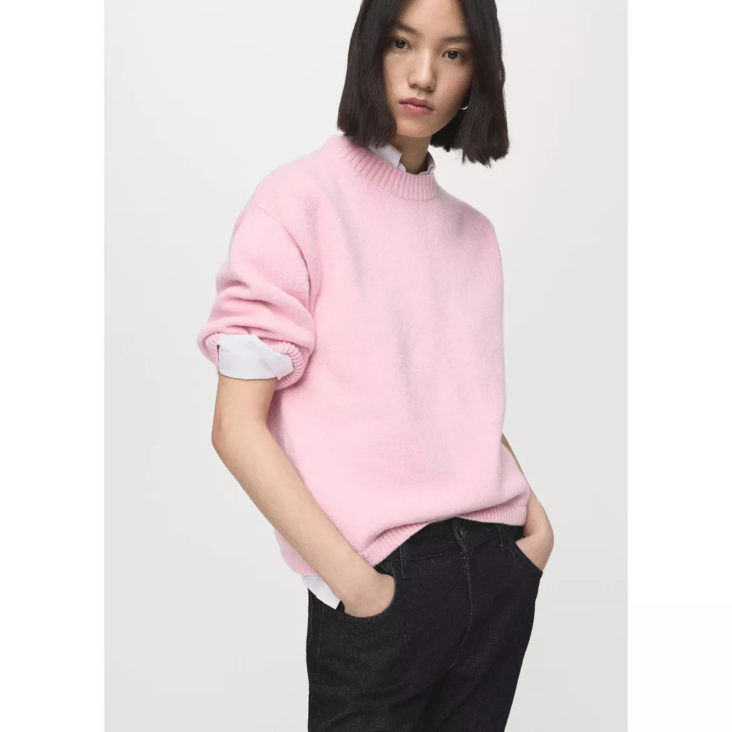 Mango - Pullover, für Damen, Rosa, Größe M
