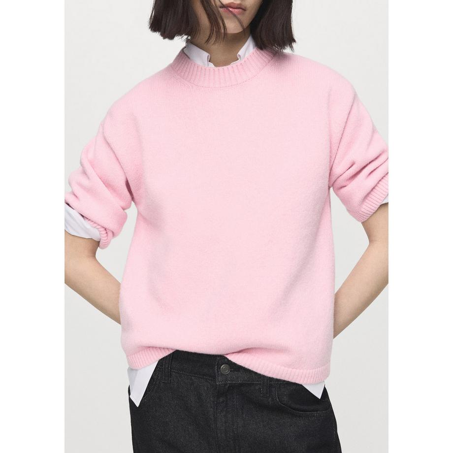 MANGO Llobre Col Rond Manches Longues Pullover  