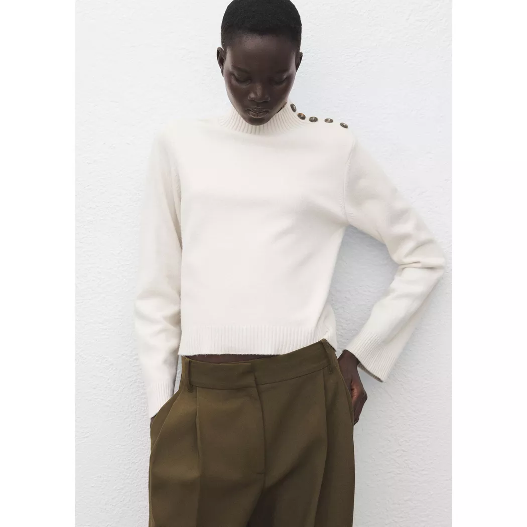 Mango - Pullover, für Damen, Café, Größe L