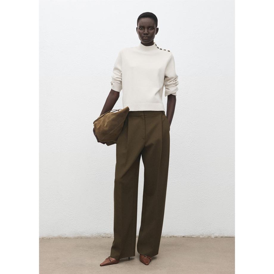 MANGO Harry Maglione con dettaglio bottone  