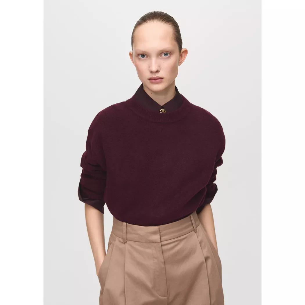 Mango - Pullover, für Damen, Hellrot, Größe M