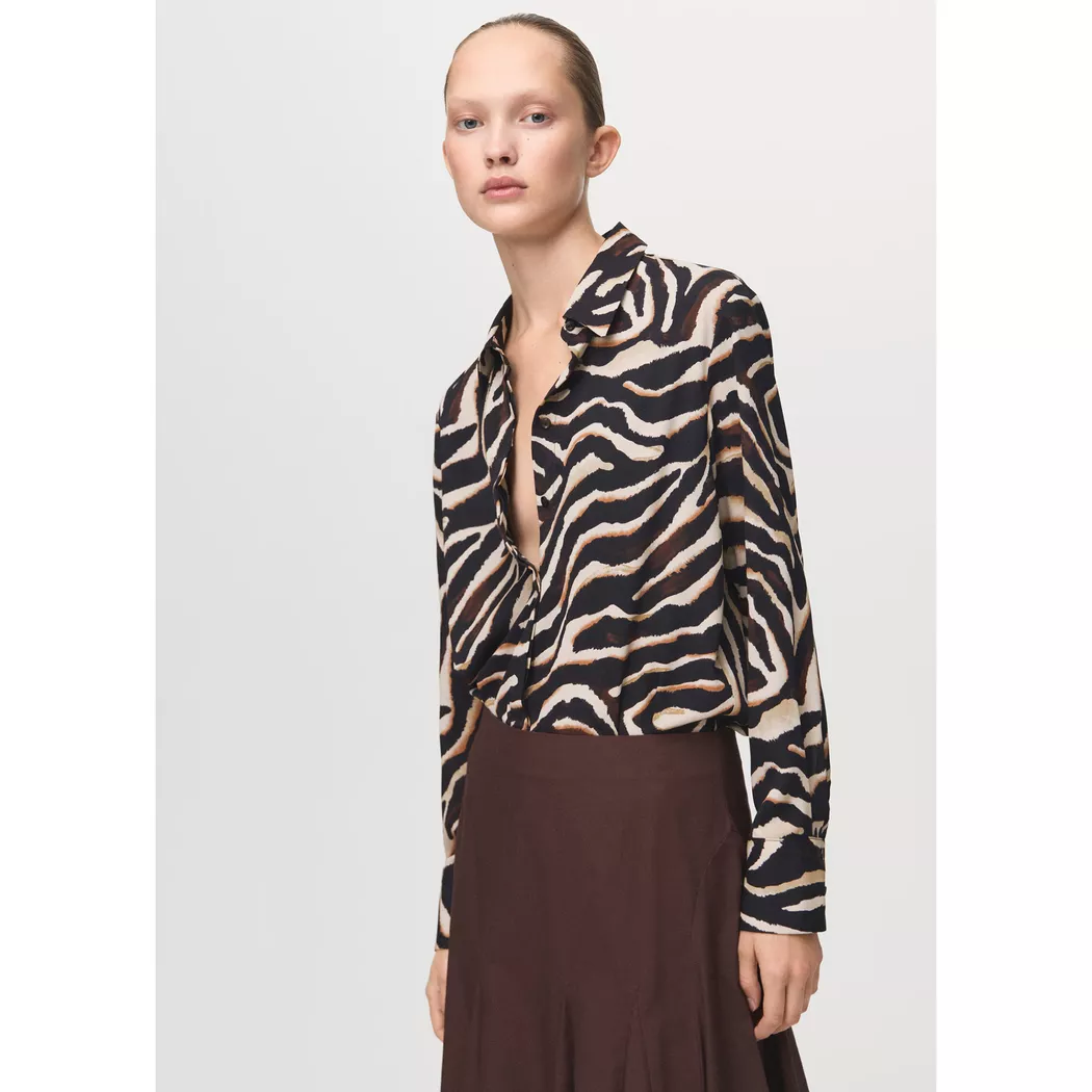 Mango - Bluse, für Damen, Black, Größe S