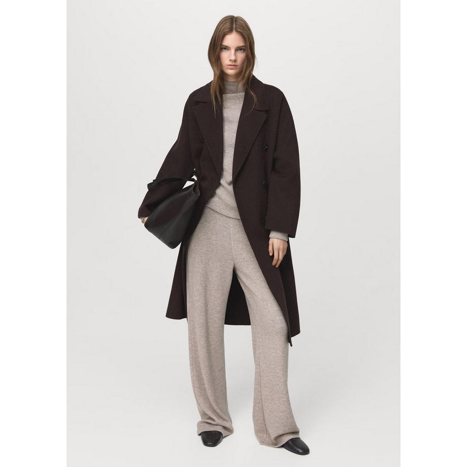 MANGO Canela Pantalon Large  