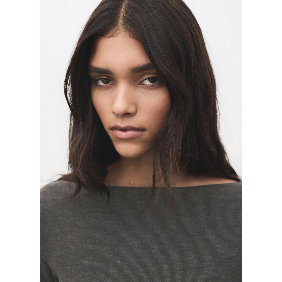 MANGO Basila Abito lungo a maniche lunghe Slim Fit  