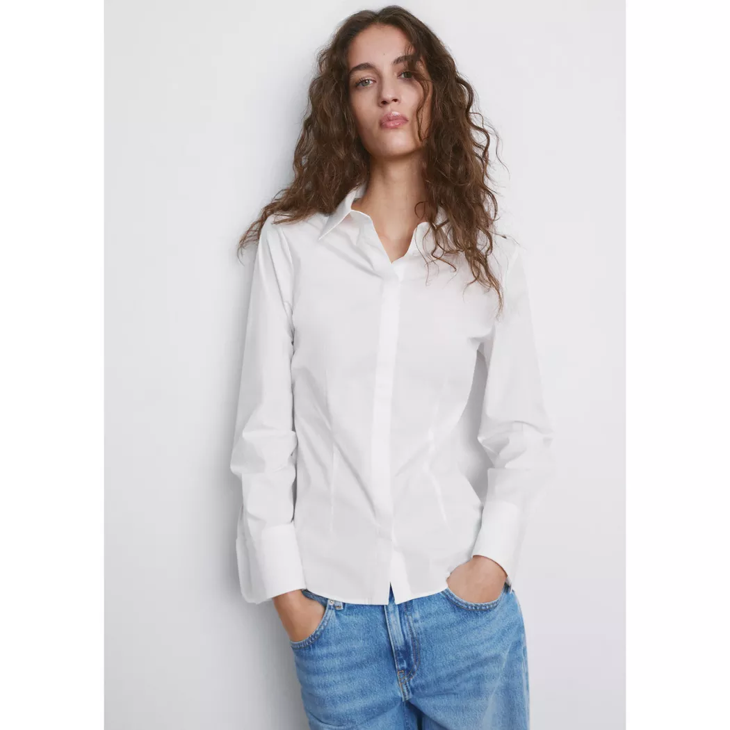 Mango - Bluse, für Damen, Weiss, Größe S