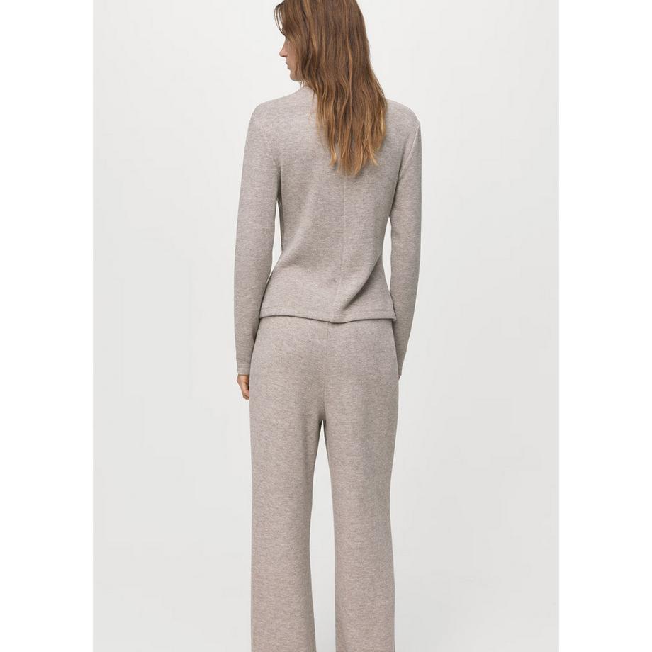 MANGO CANELA Mock Neck Langarm Sweatshirt  