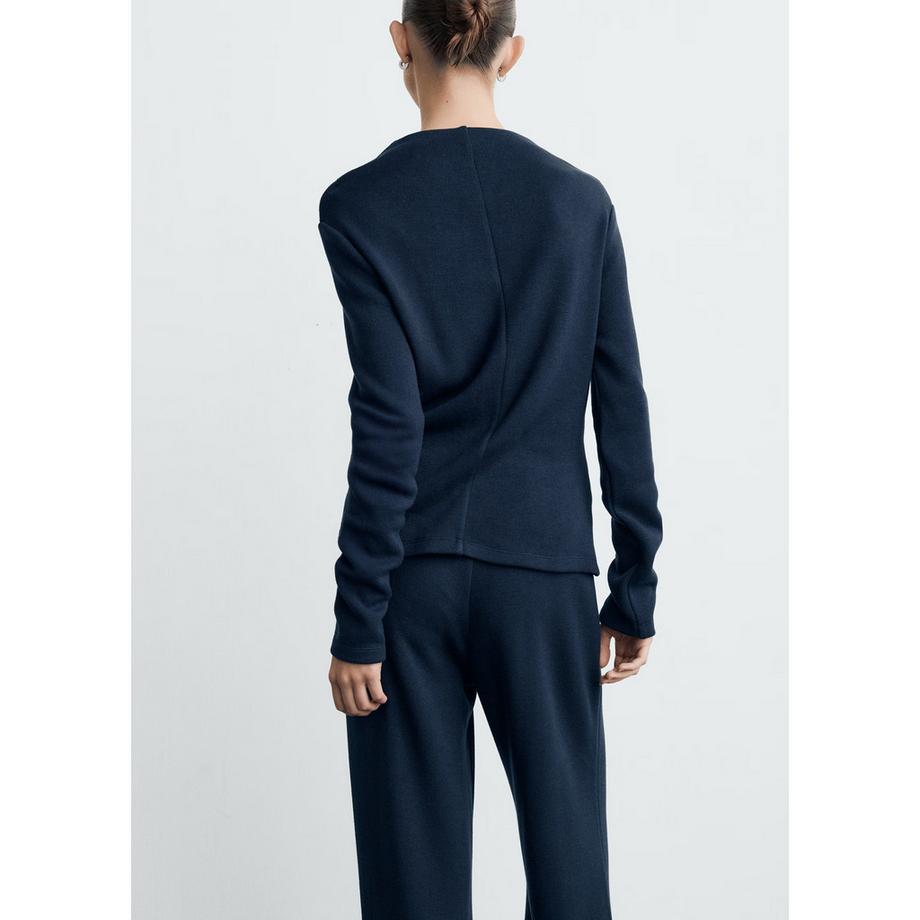 MANGO CANELA Mock Neck Langarm Sweatshirt  