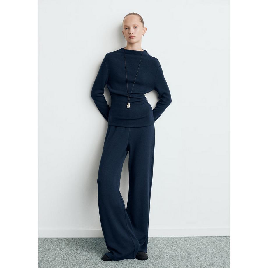 MANGO CANELA Mock Neck Langarm Sweatshirt  