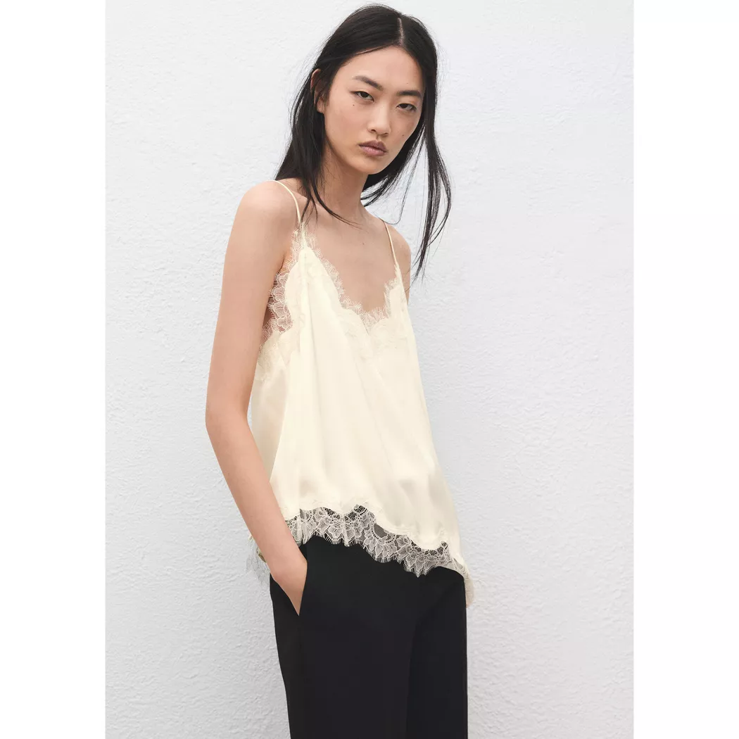 Mango - Top, für Damen, Café, Größe S 5