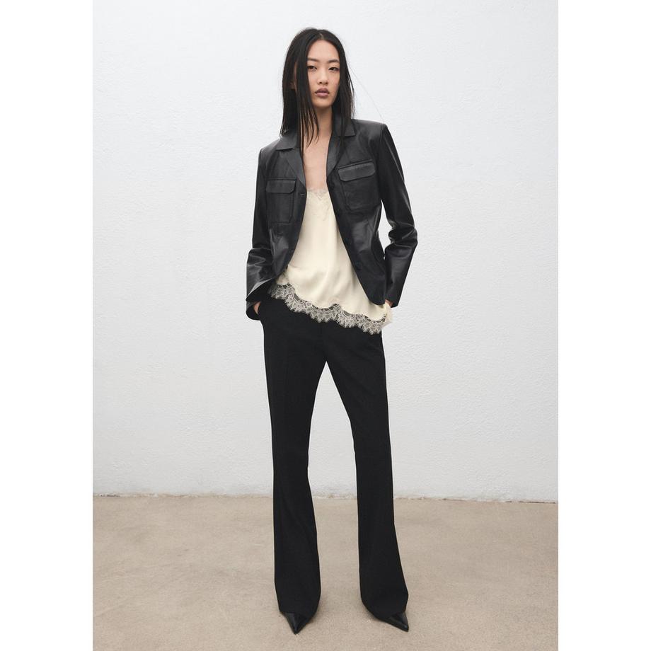 MANGO TITY Top Camisole Bordure Dentelle  