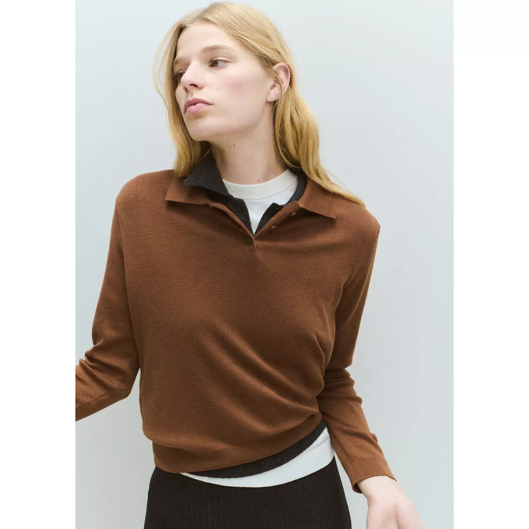 Mango - Pullover, für Damen, Braun, Größe M