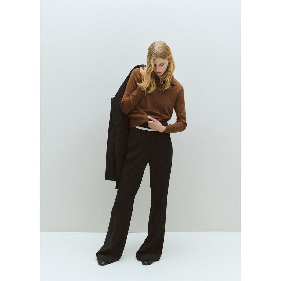 MANGO Olsen Maglione Polo Maniche Lunghe  