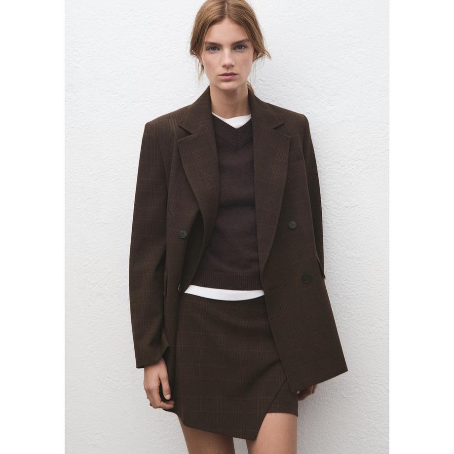 MANGO Klimt Mini-jupe avec détail de chevauchement  