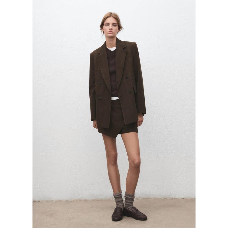 MANGO Klimt Mini-jupe avec détail de chevauchement  