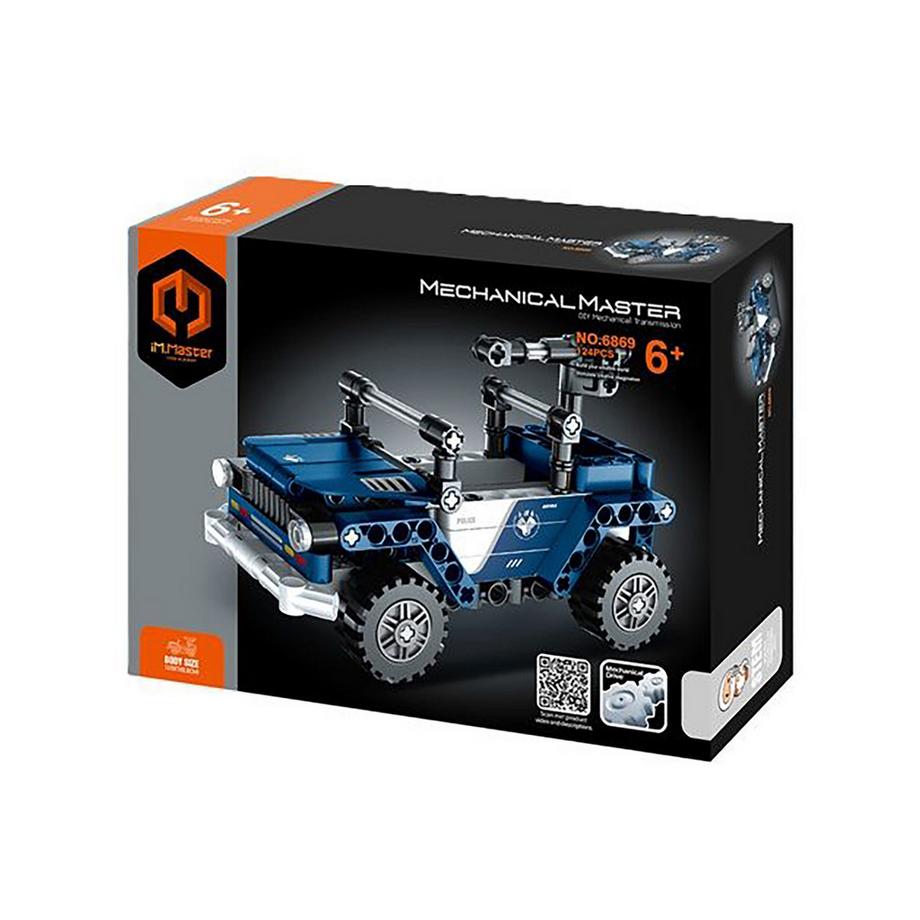 Polizeiauto Bausteinset 124 Teile