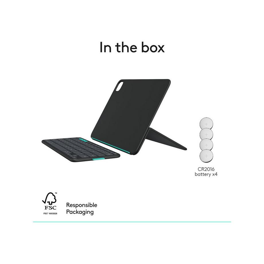 Logitech Flip Folio - iPad Pro and Air 11 CH Tablet Tastatur 