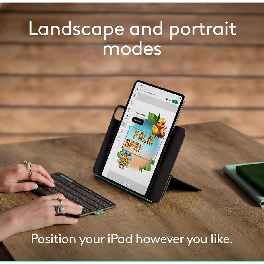 Logitech Flip Folio - iPad Pro Air 13 CH Tablet Tastatur 