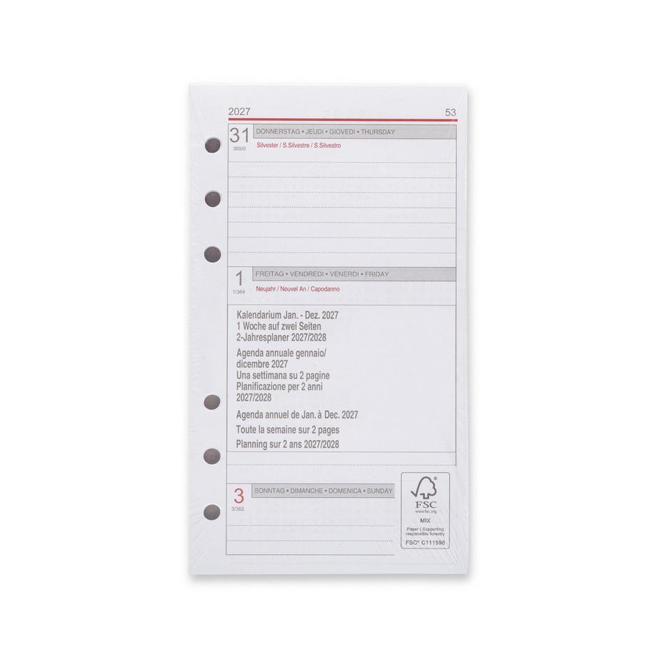 Recharge Calendrier quotidien