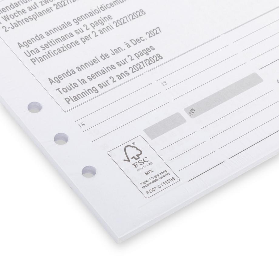 Manor Papeterie No Label Ersatzeinlage Agenda Refill 2027 