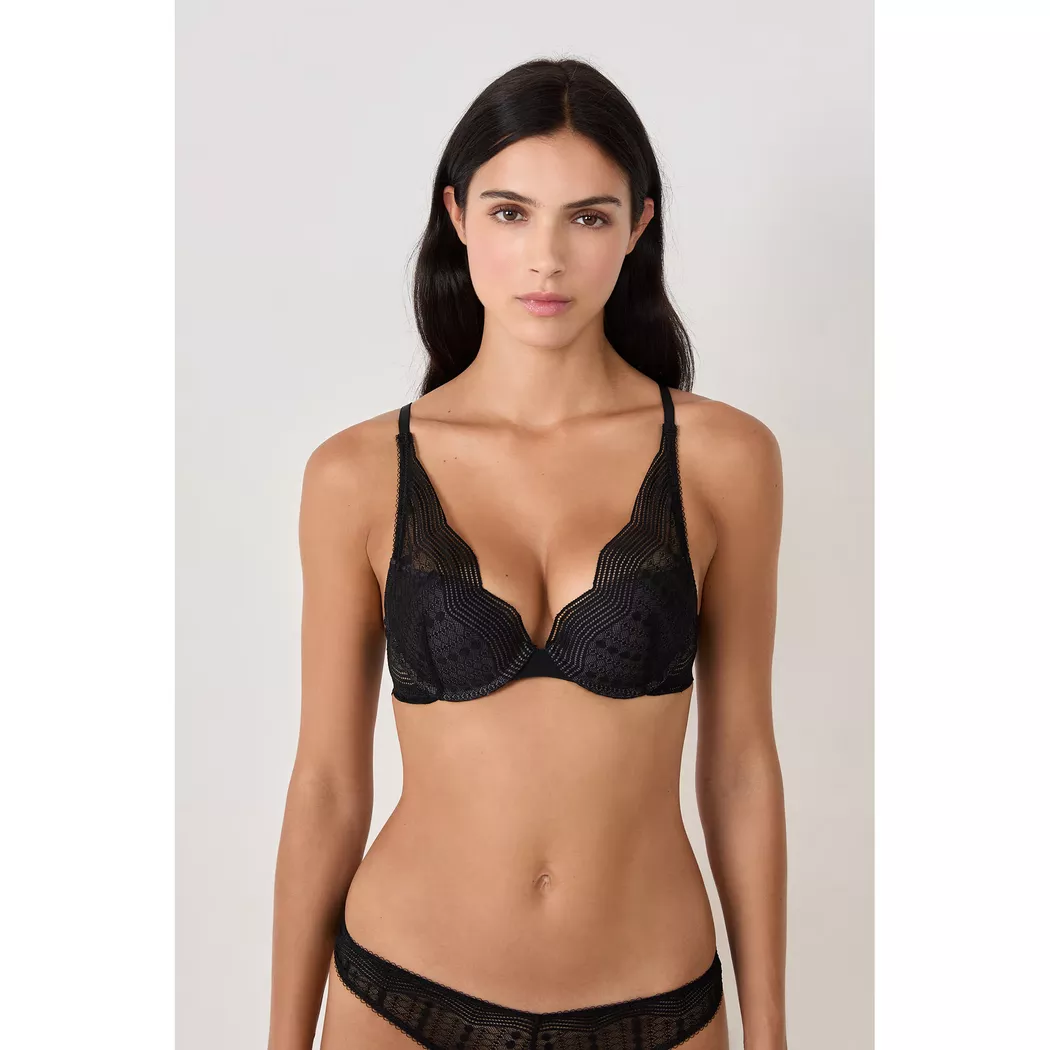 Etam - Triangle-BH, unwattiert, für Damen, Schwarz, Größe 95/B