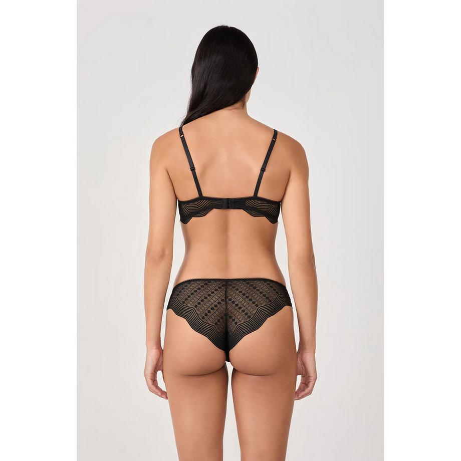 Etam Reggiseno Push-Up con Bordo Festonato  