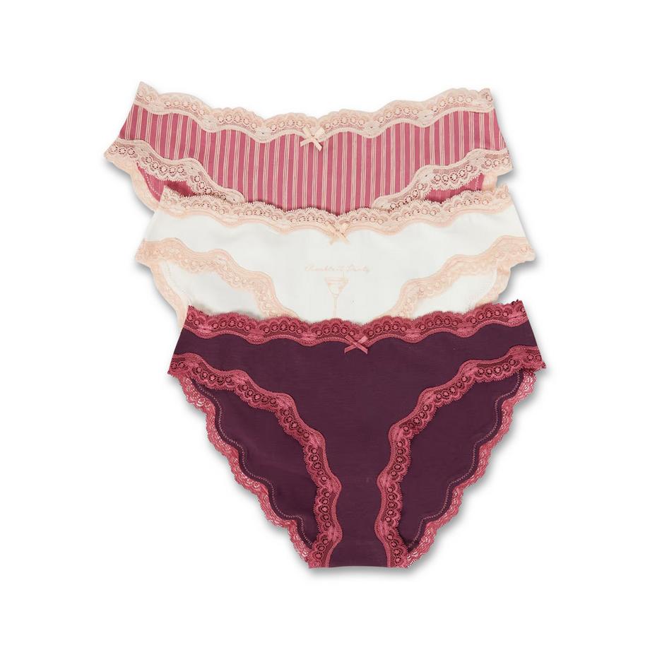 Slip, cotone, 3-pack