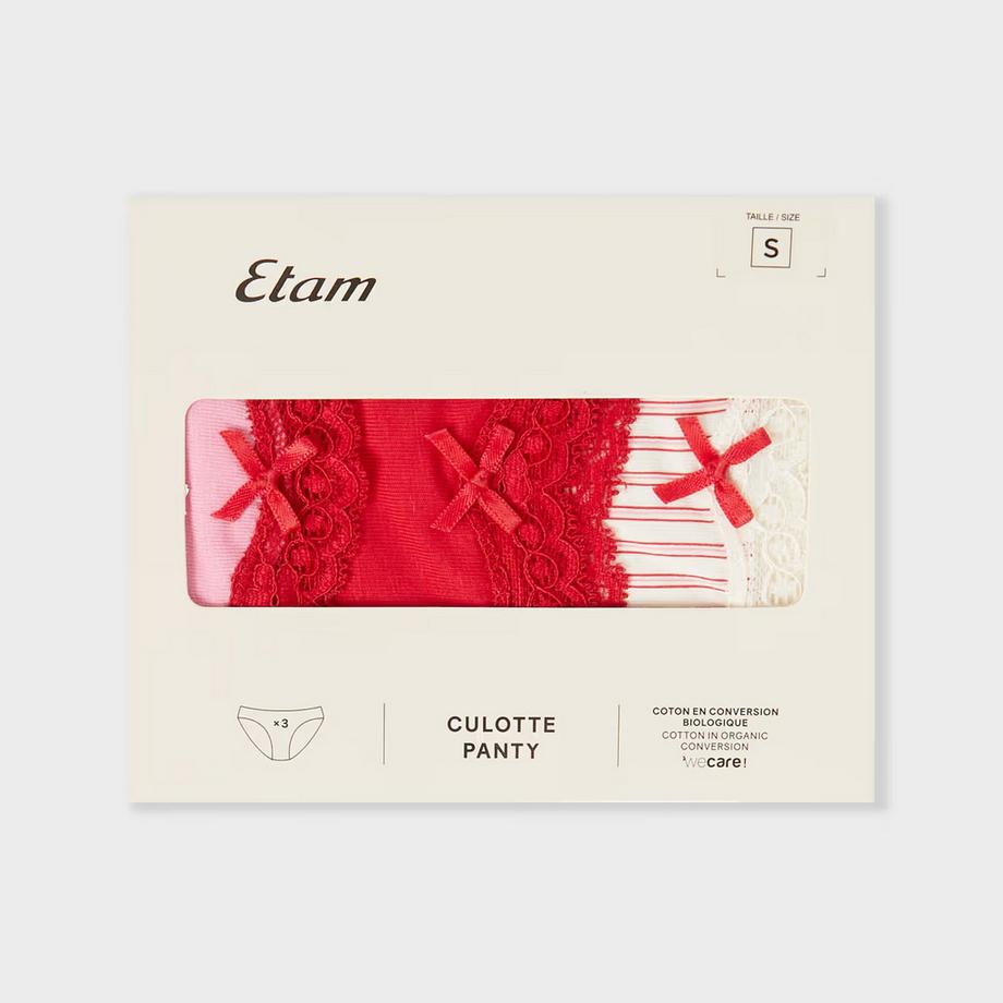 Etam Trio Slip in Cotone  
